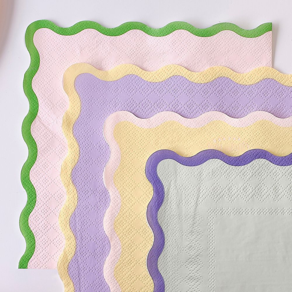 Servietter Pastel Wavy