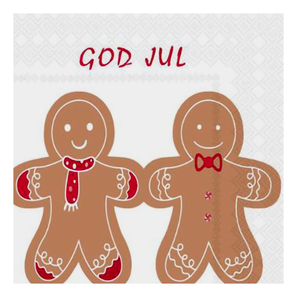 Servietter Pepperkakefigurer