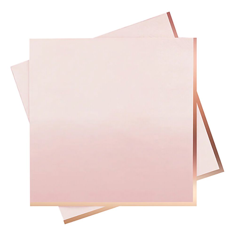 Servetter Roséguld/Rosa Ombre