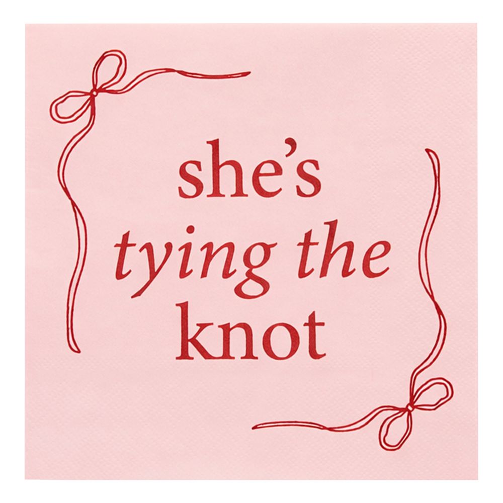 Servetter She's Tying the Knot Rosa Rosett