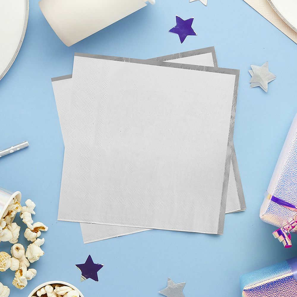 Servetter Silver/Grå Ombre