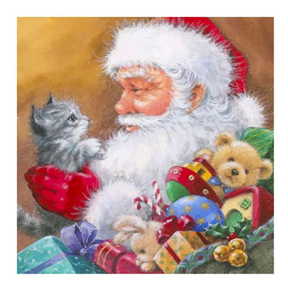 Servietter Nisse med Katt