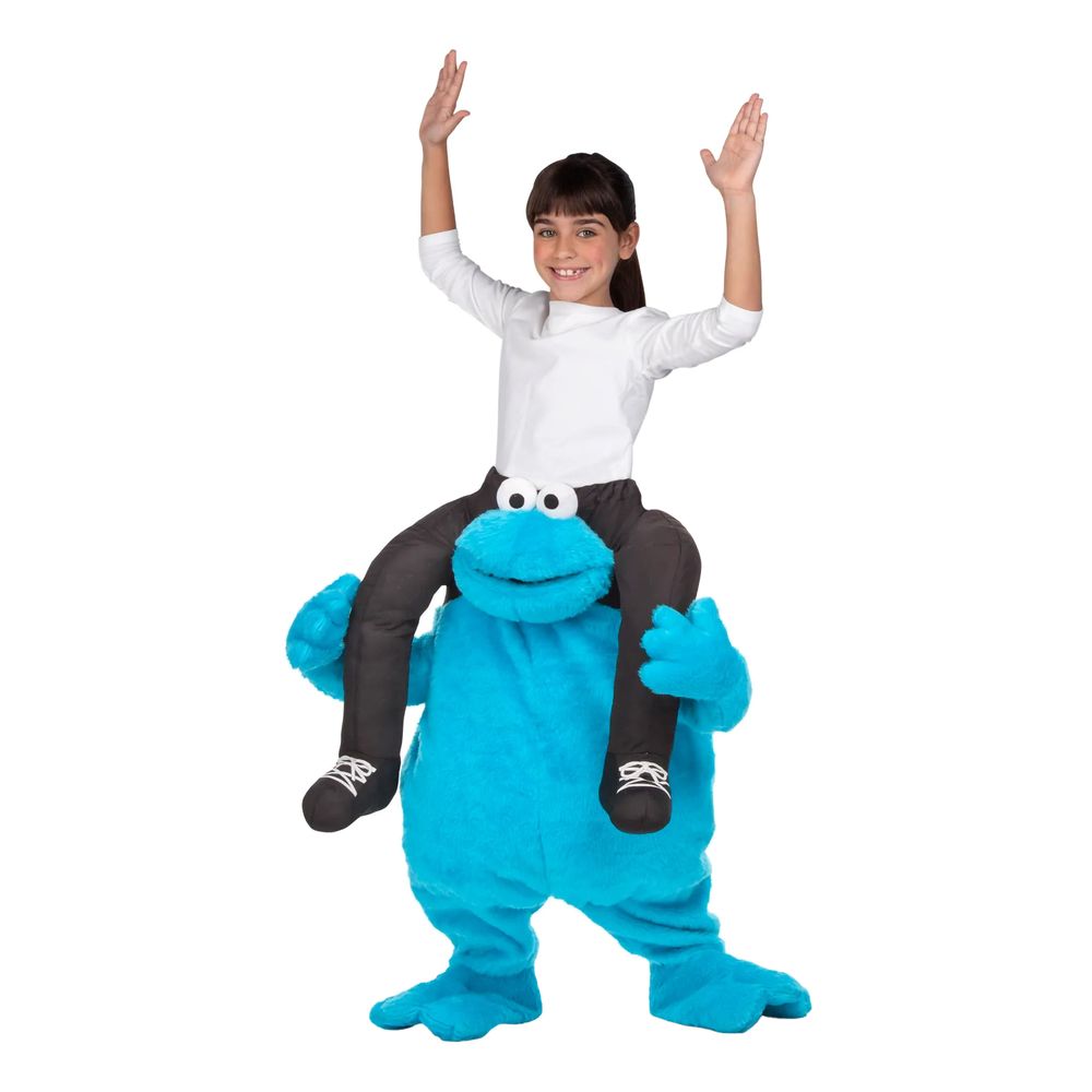 Sesame Street Ridande Cookie Monster Barn Maskeraddräkt