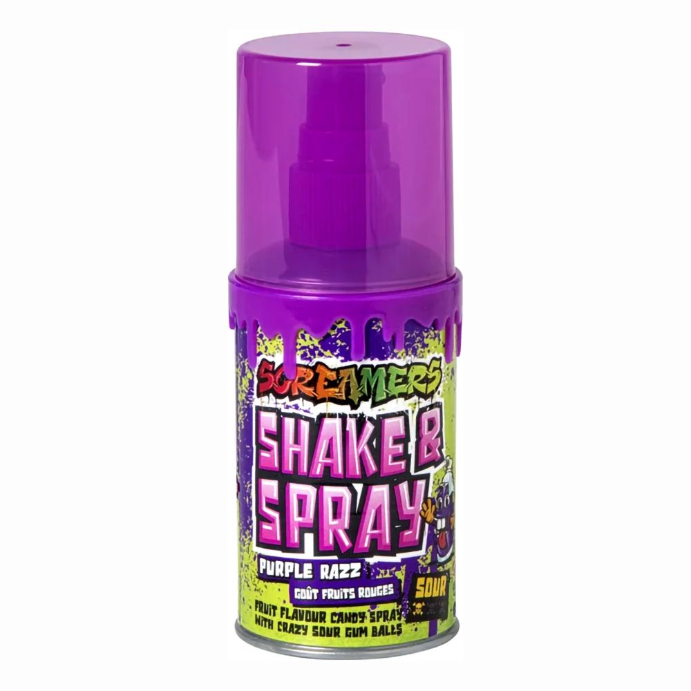 Screamers Shake & Spray Purple Razz