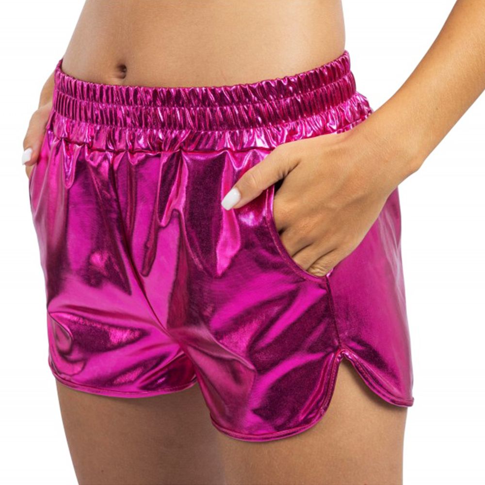 Shorts Metallic Rosa