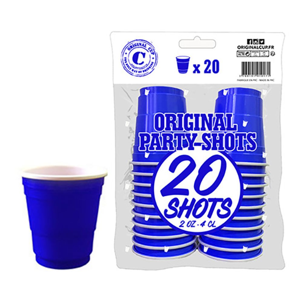 Shotglas Blå
