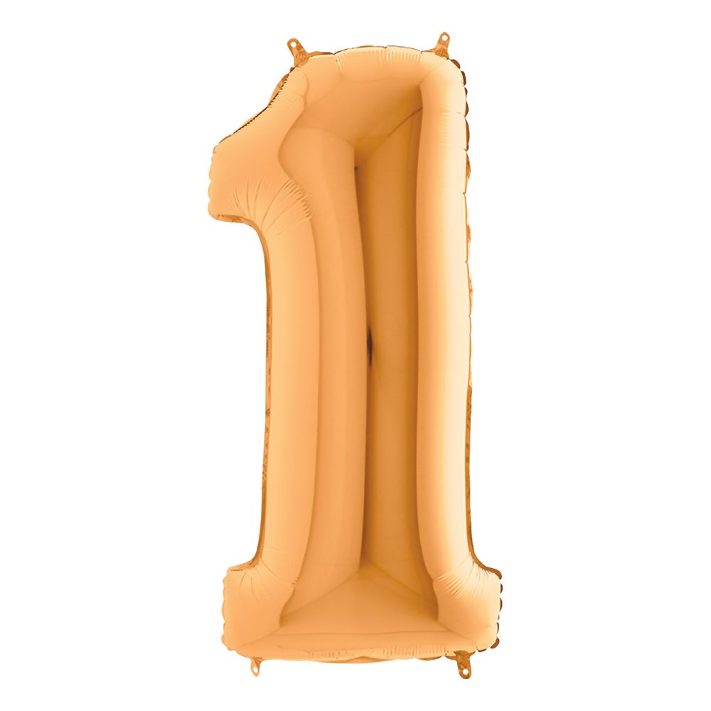 Sifferballong Guld Metallic