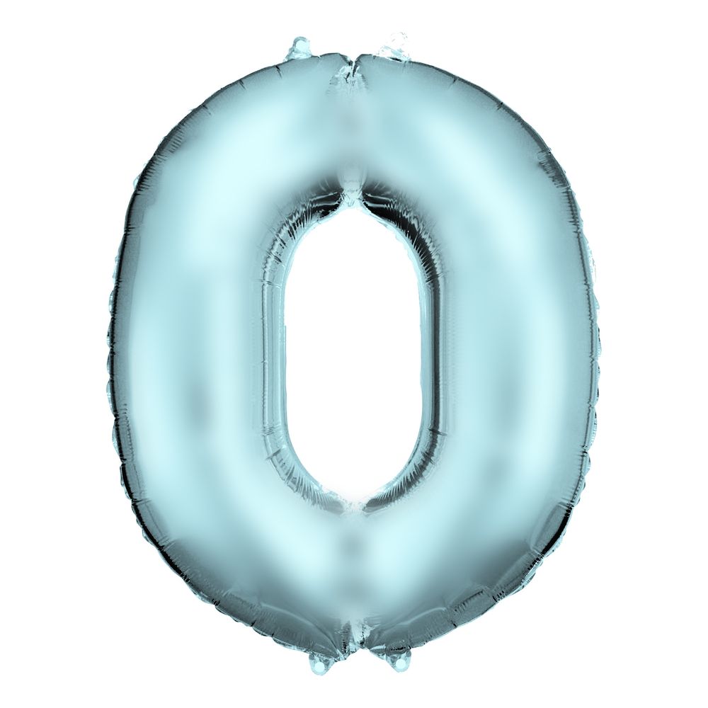 Talballon Lyseblå Satin