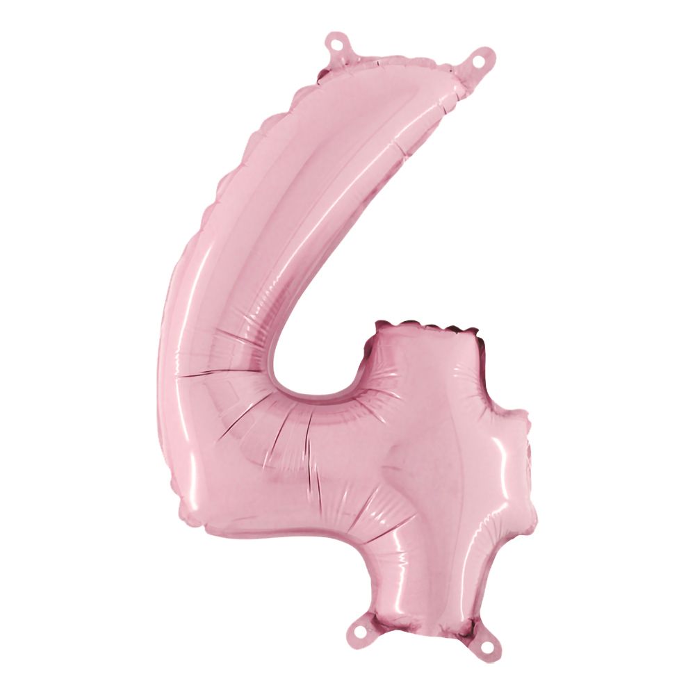 Sifferballong Mini Lyserosa Pastell