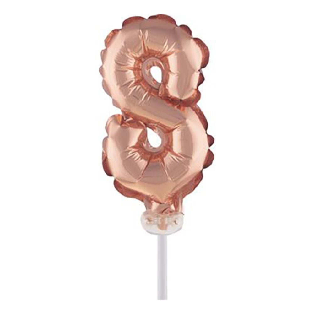 Sifferballong Tårtdekoration Roséguld