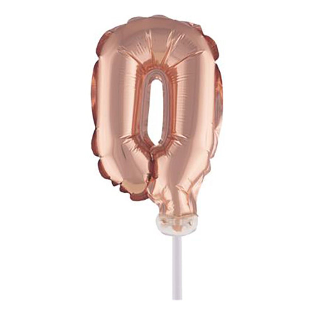 Sifferballong Tårtdekoration Roséguld