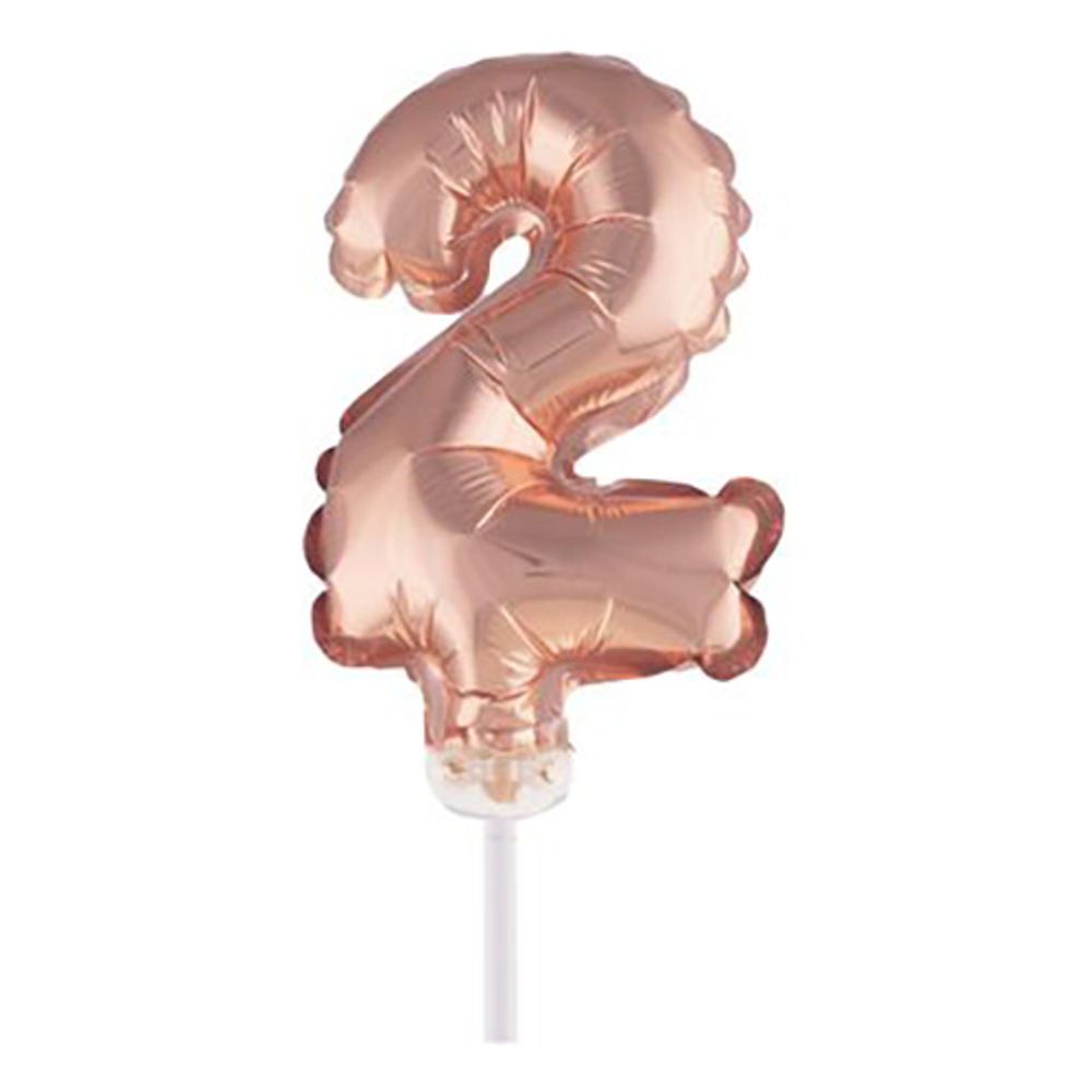 Sifferballong Tårtdekoration Roséguld