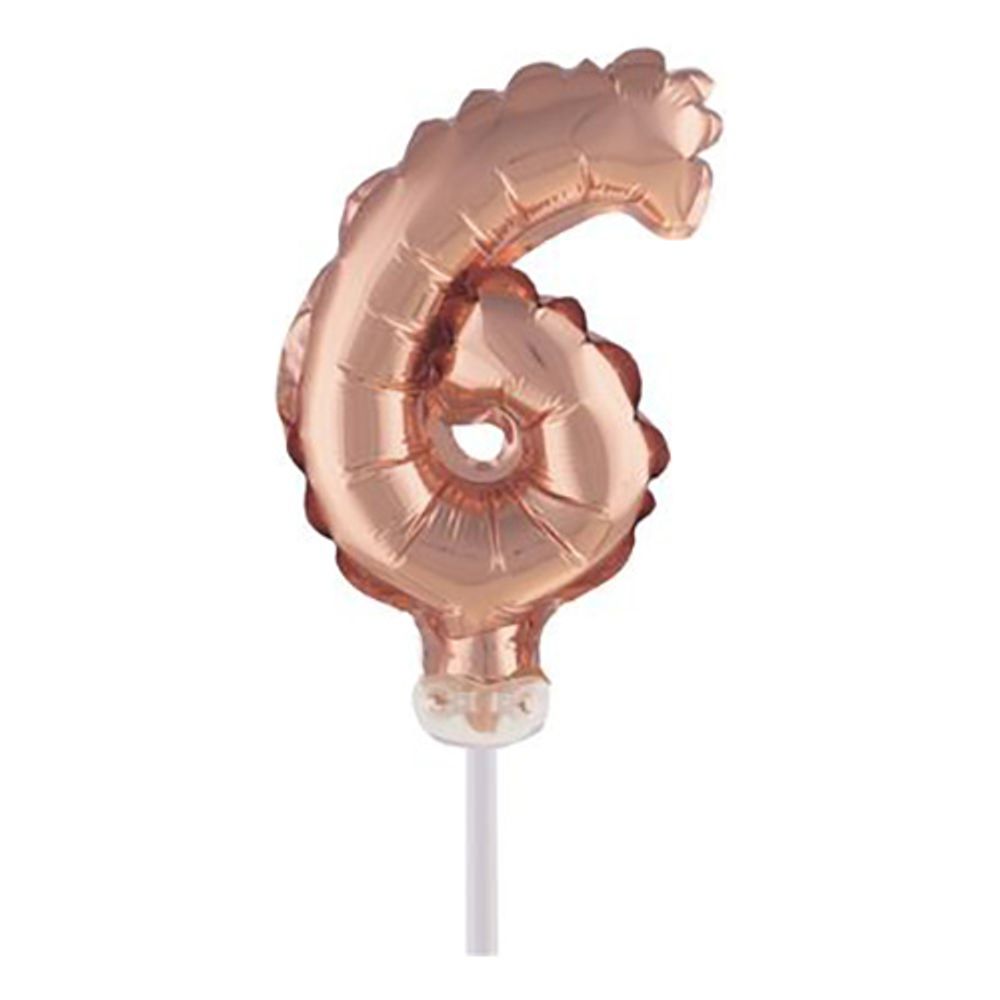 Sifferballong Tårtdekoration Roséguld