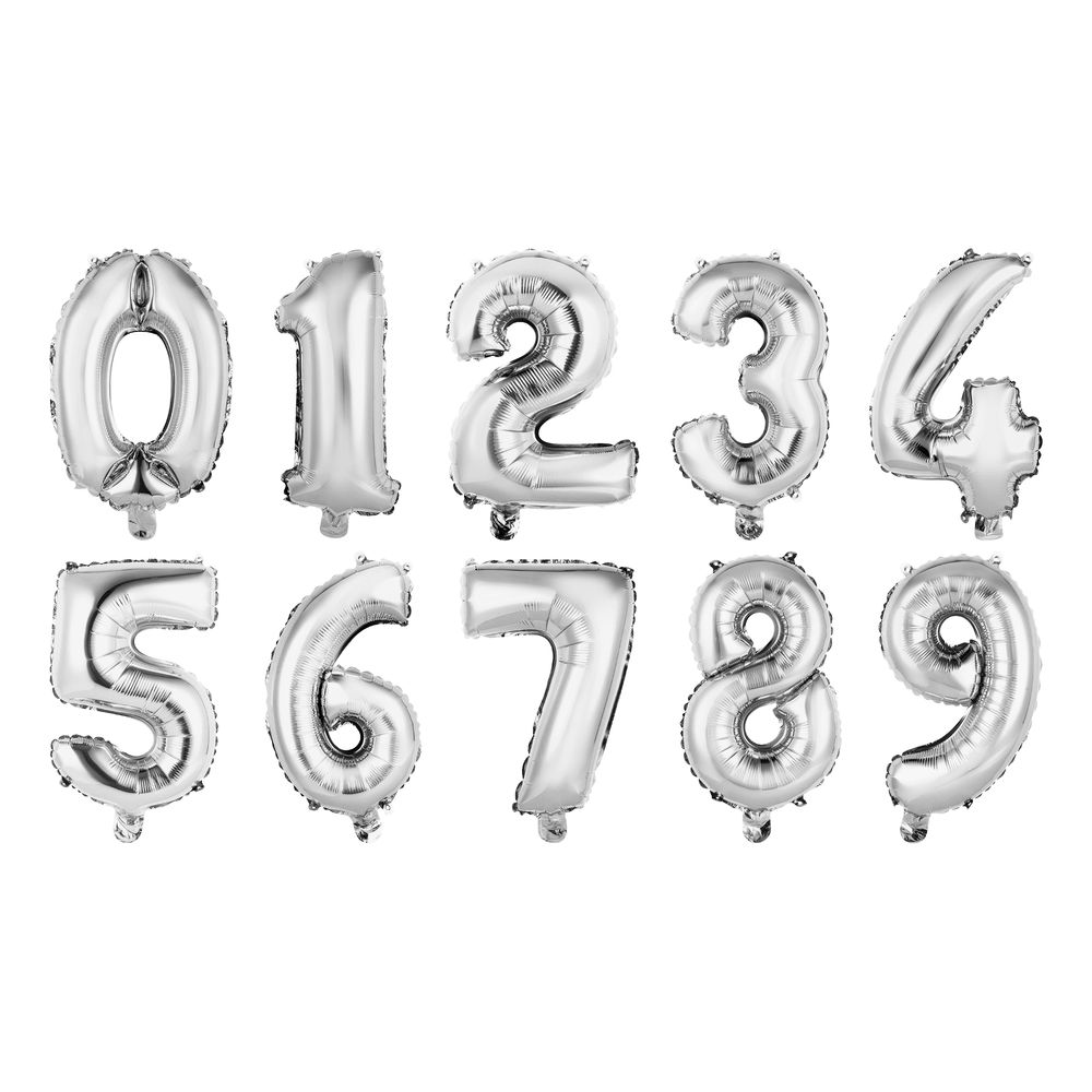 Numeroilmapallo Mini Hopea Metallic
