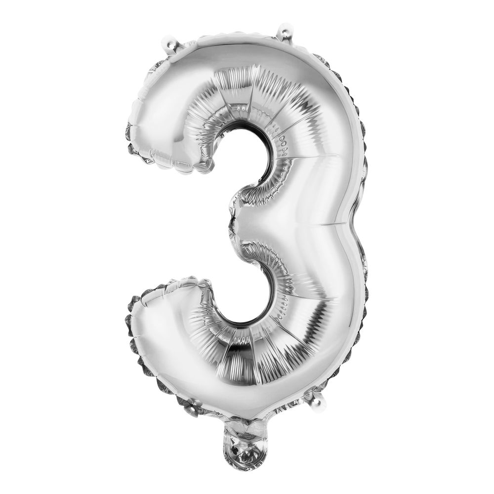Numeroilmapallo Mini Hopea Metallic
