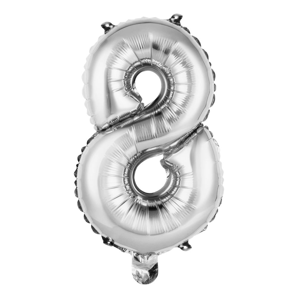 Numeroilmapallo Mini Hopea Metallic