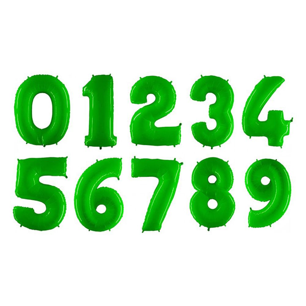 Numeroilmapallo Neon Vihreä