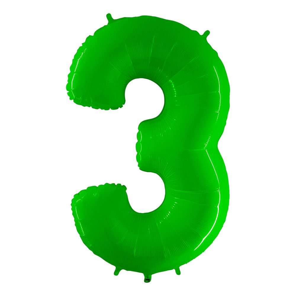 Numeroilmapallo Neon Vihreä