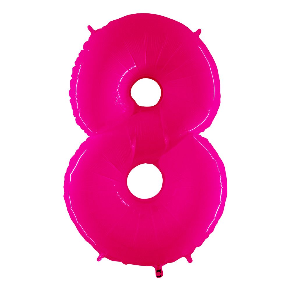 Tal-ballon Neon Lyserød