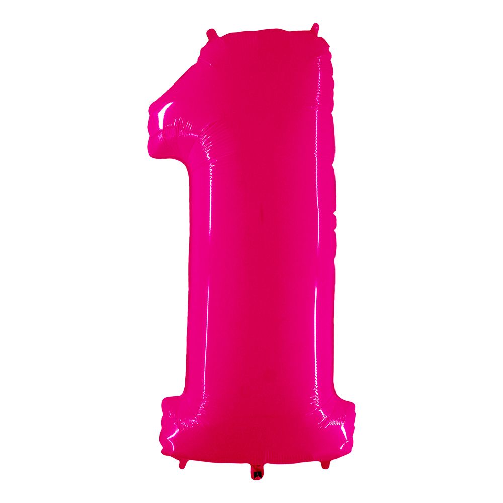 Tal-ballon Neon Lyserød