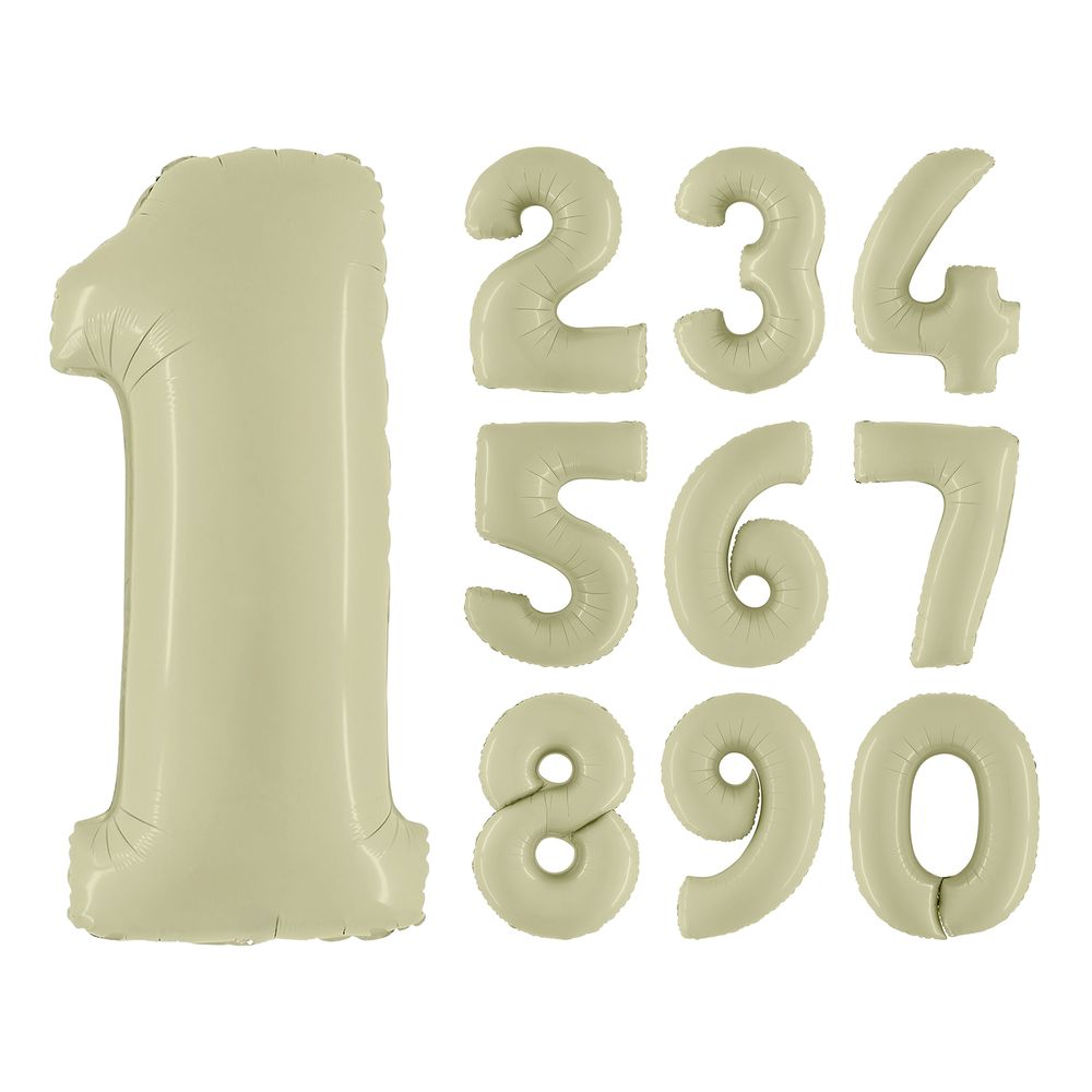 Numeroilmapallo Satin Olive Green