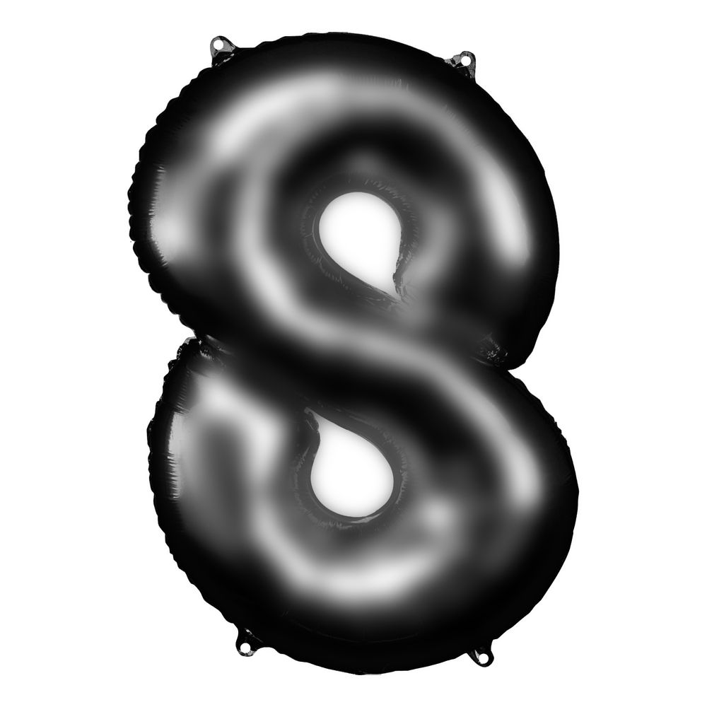Talballon Sort Satin