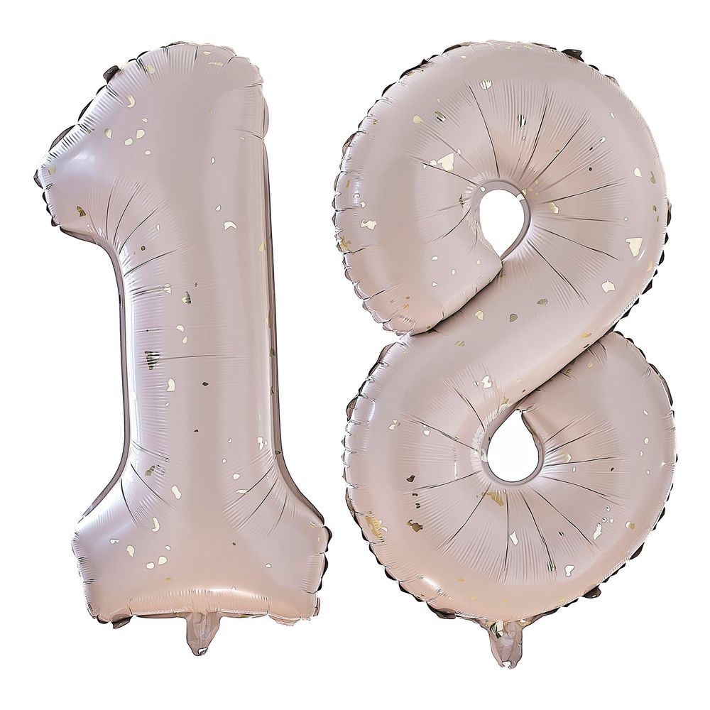 Numeroilmapallot 18 Setti Gold Speckle