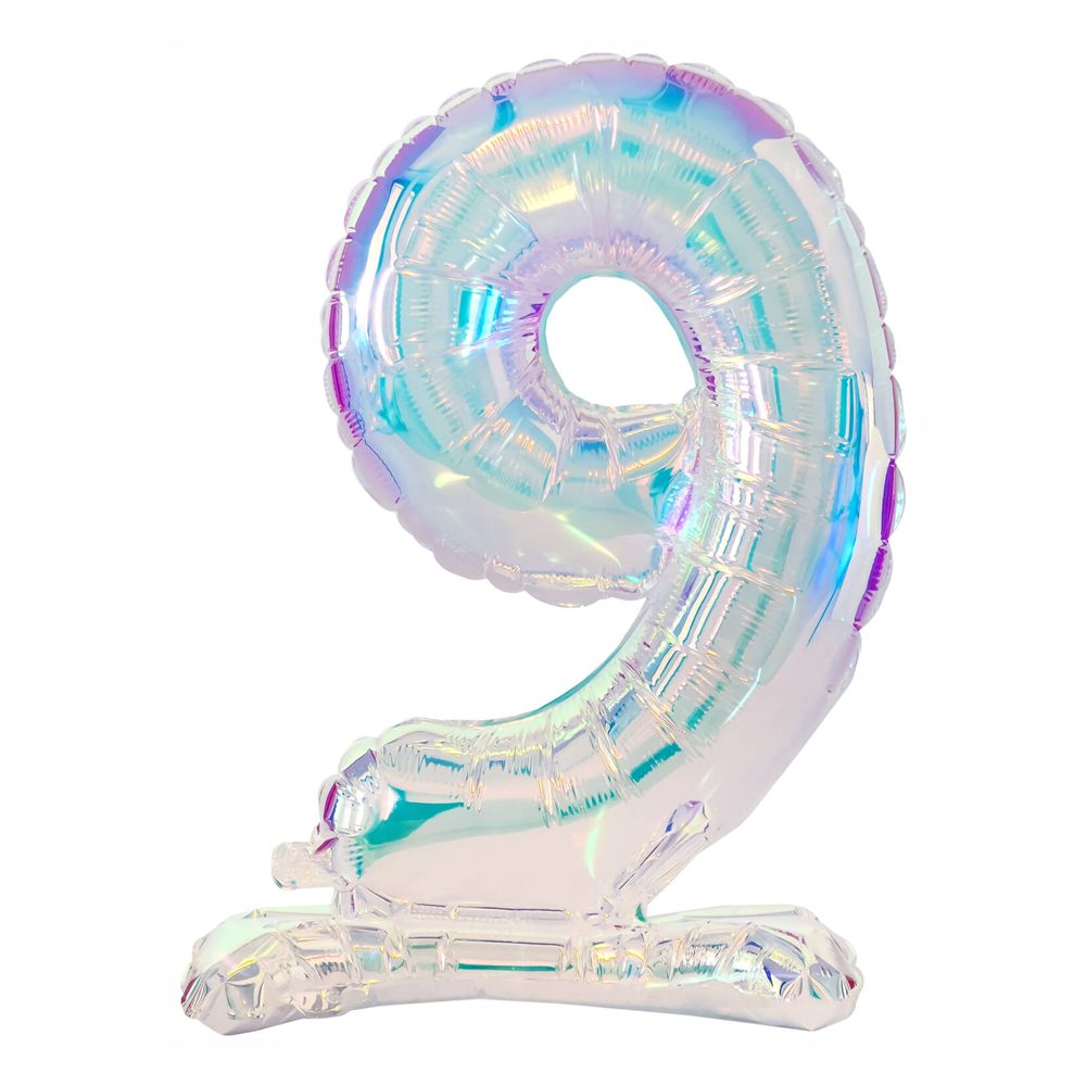 Talballoner på stativ Iridescent