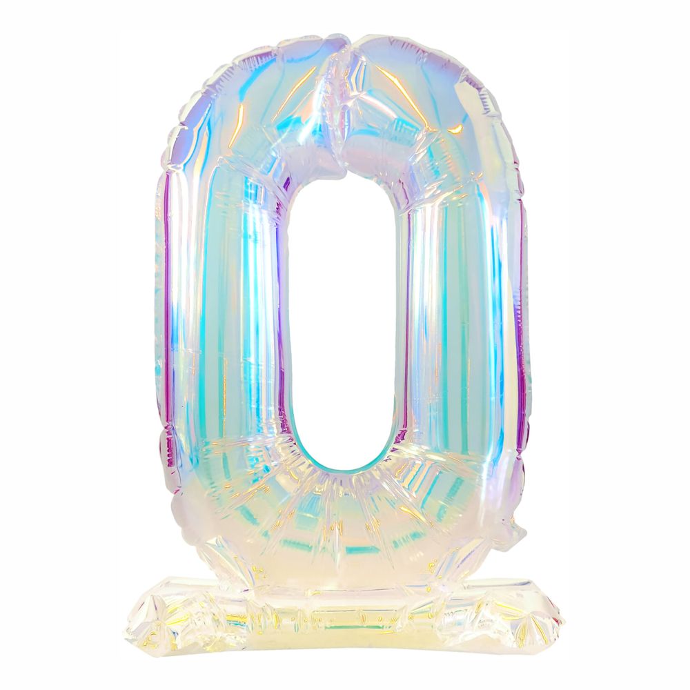 Talballoner på stativ Iridescent