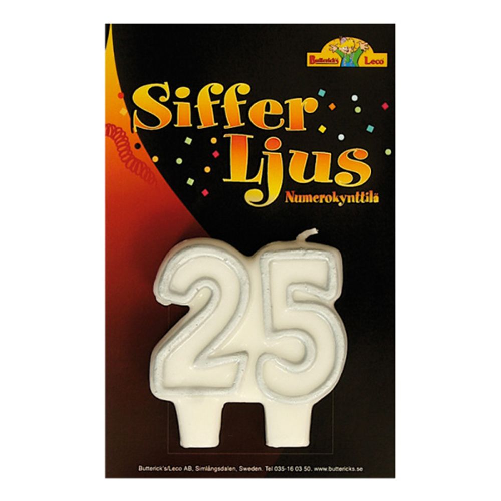 Sifferlys 25 Sølv