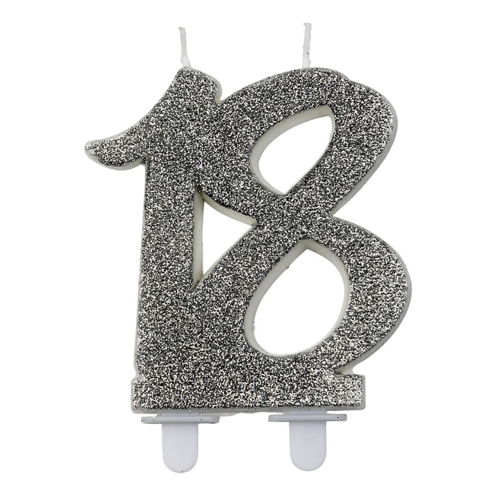 Sifferljus Glitter Silver