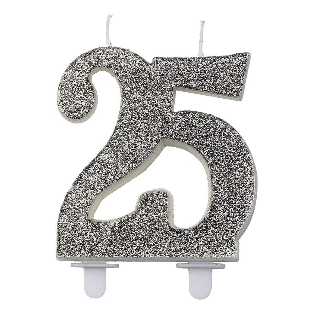 Sifferljus Glitter Silver