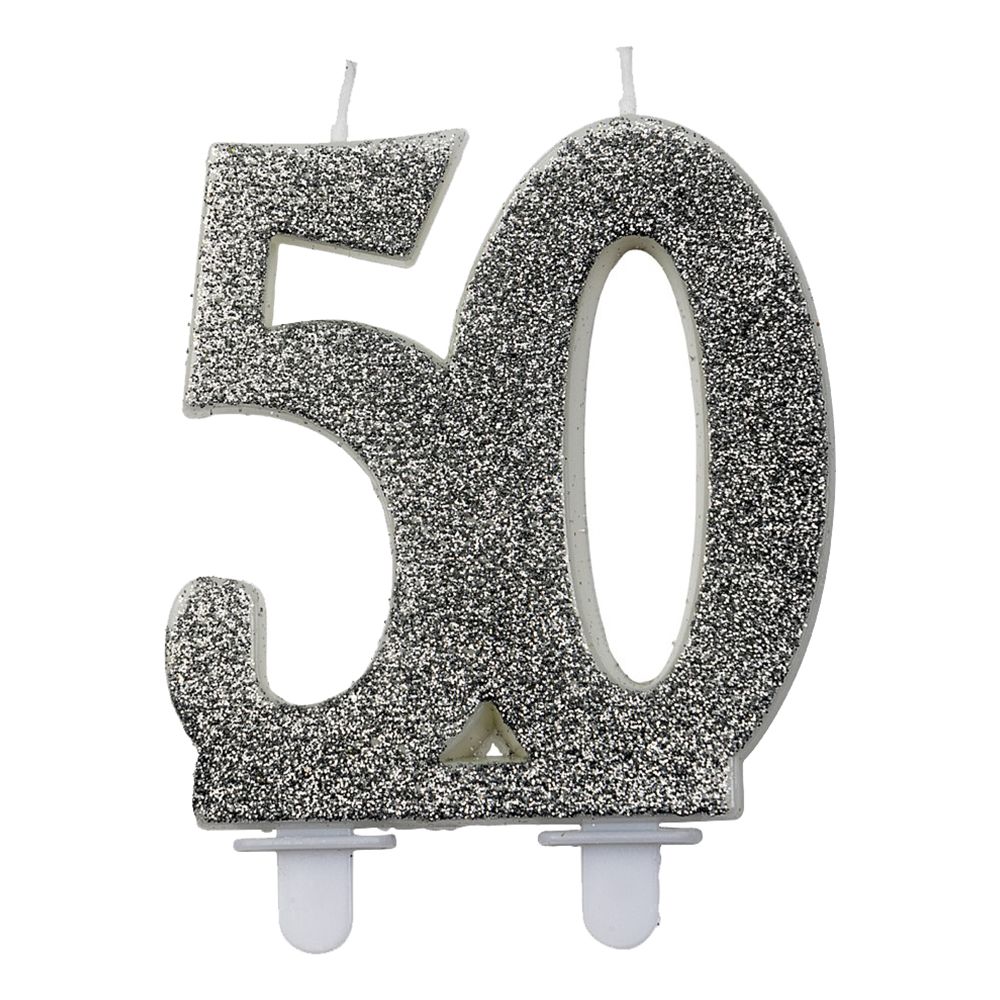 Sifferljus Glitter Silver