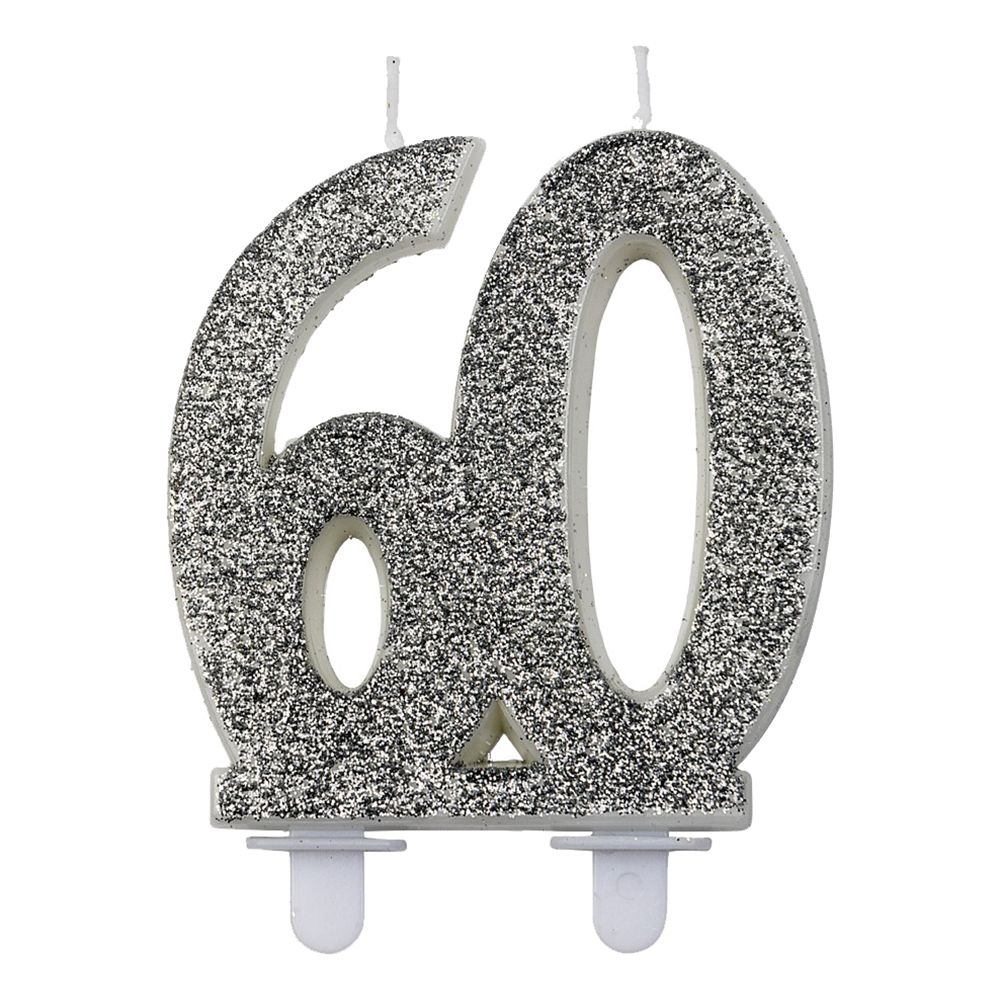 Sifferljus Glitter Silver