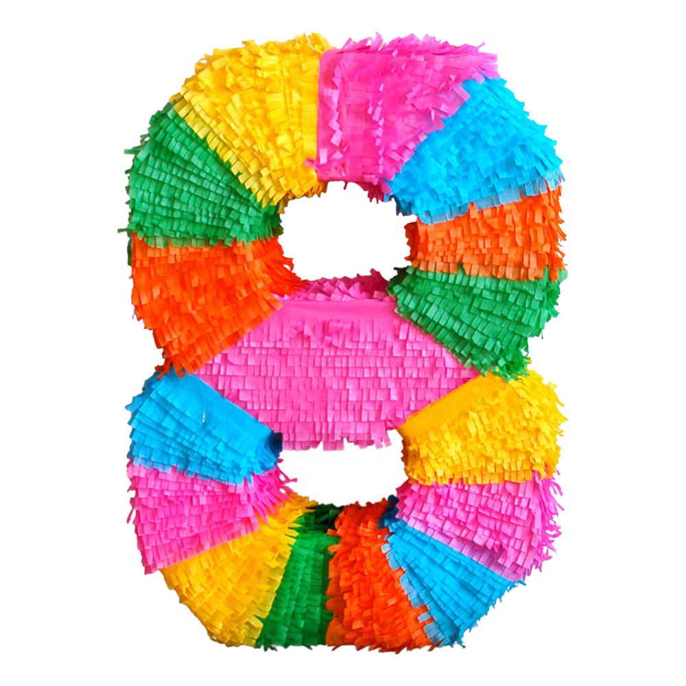Tallpiñata Regnbuefarget