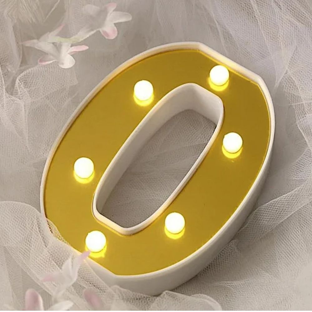 Tal Guld med LED-Belysning