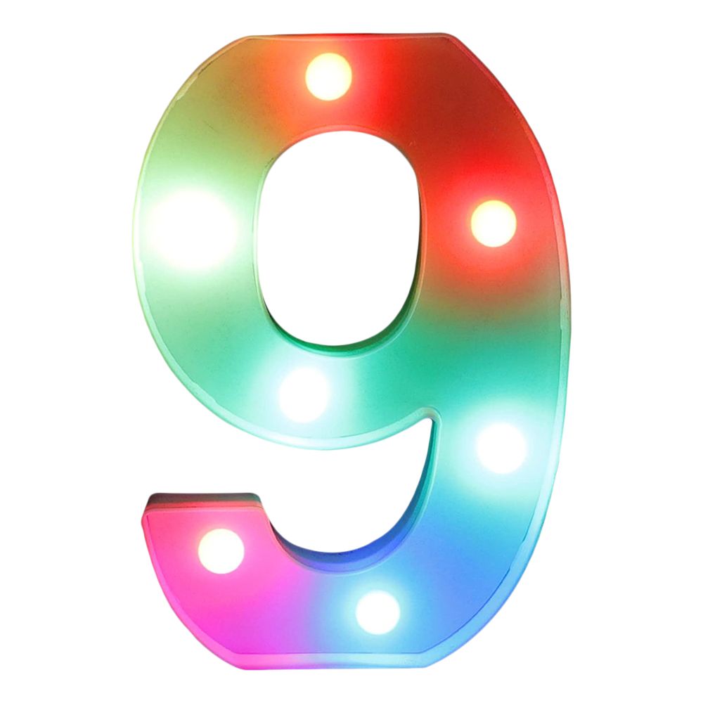 Siffra RGB med LED-Belysning
