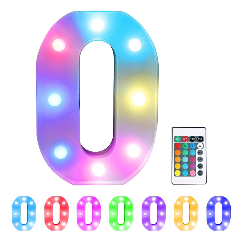 Siffra RGB med LED-Belysning
