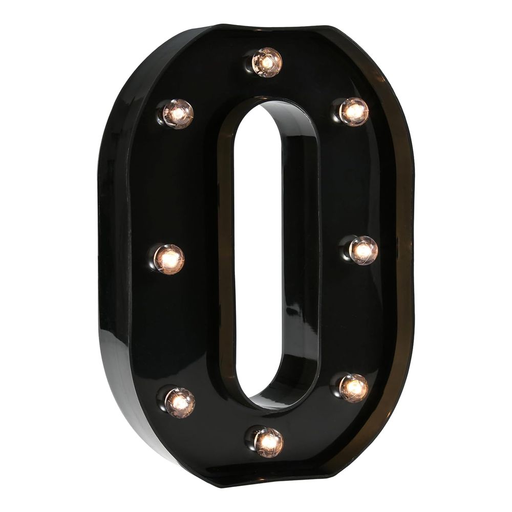 Svart Tall med LED-lys