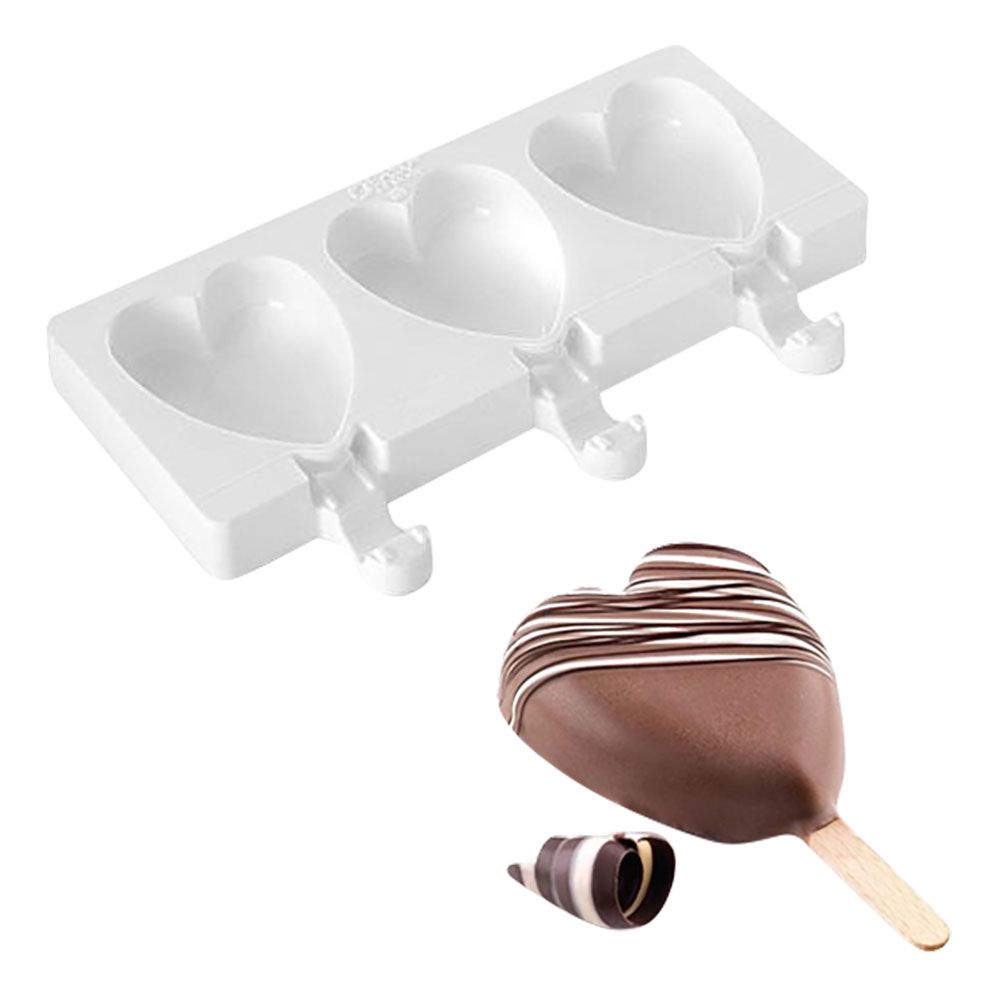 Silikomart Jäätelömuotti Mini Sydämet Setti