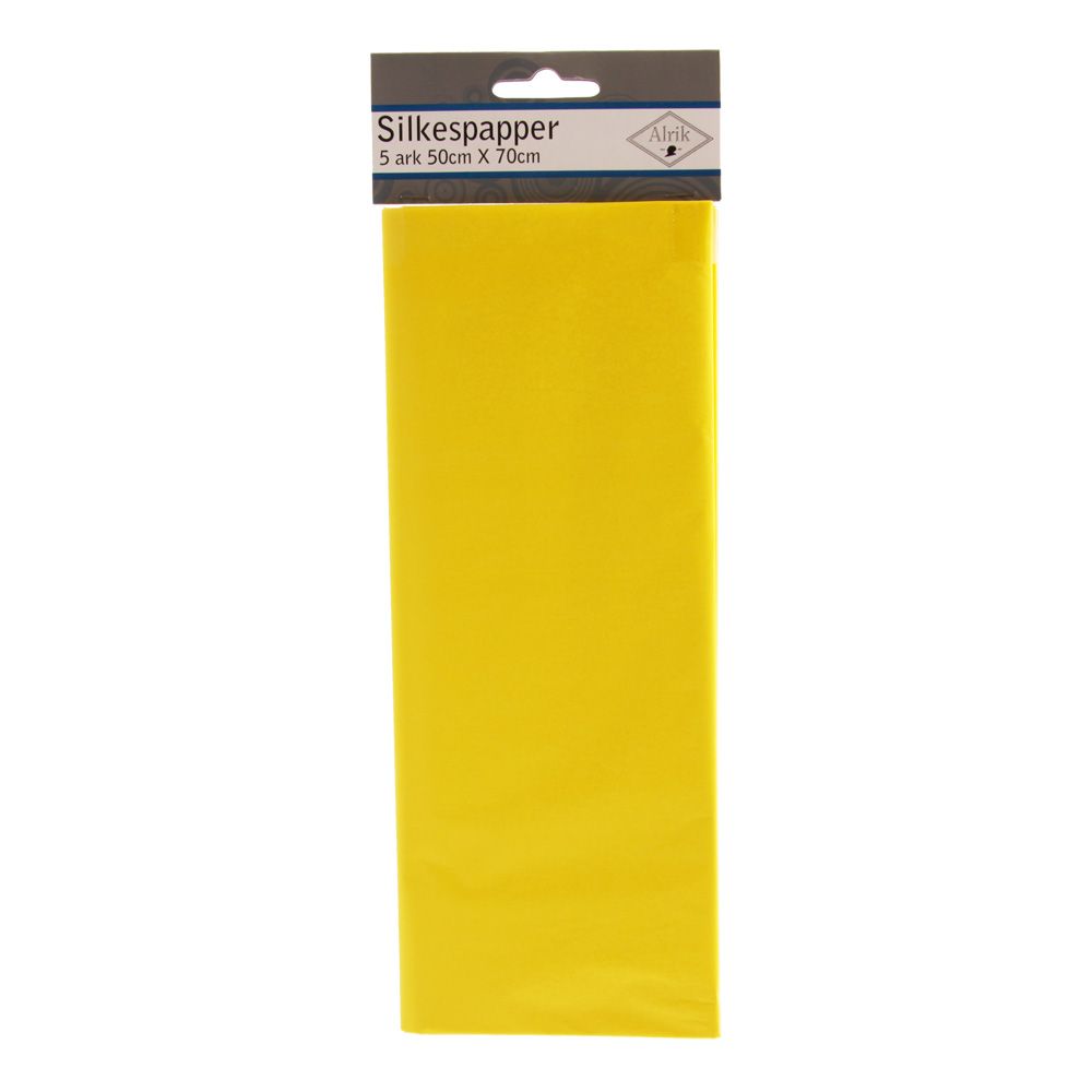 Silkespapper Gul 5-pack