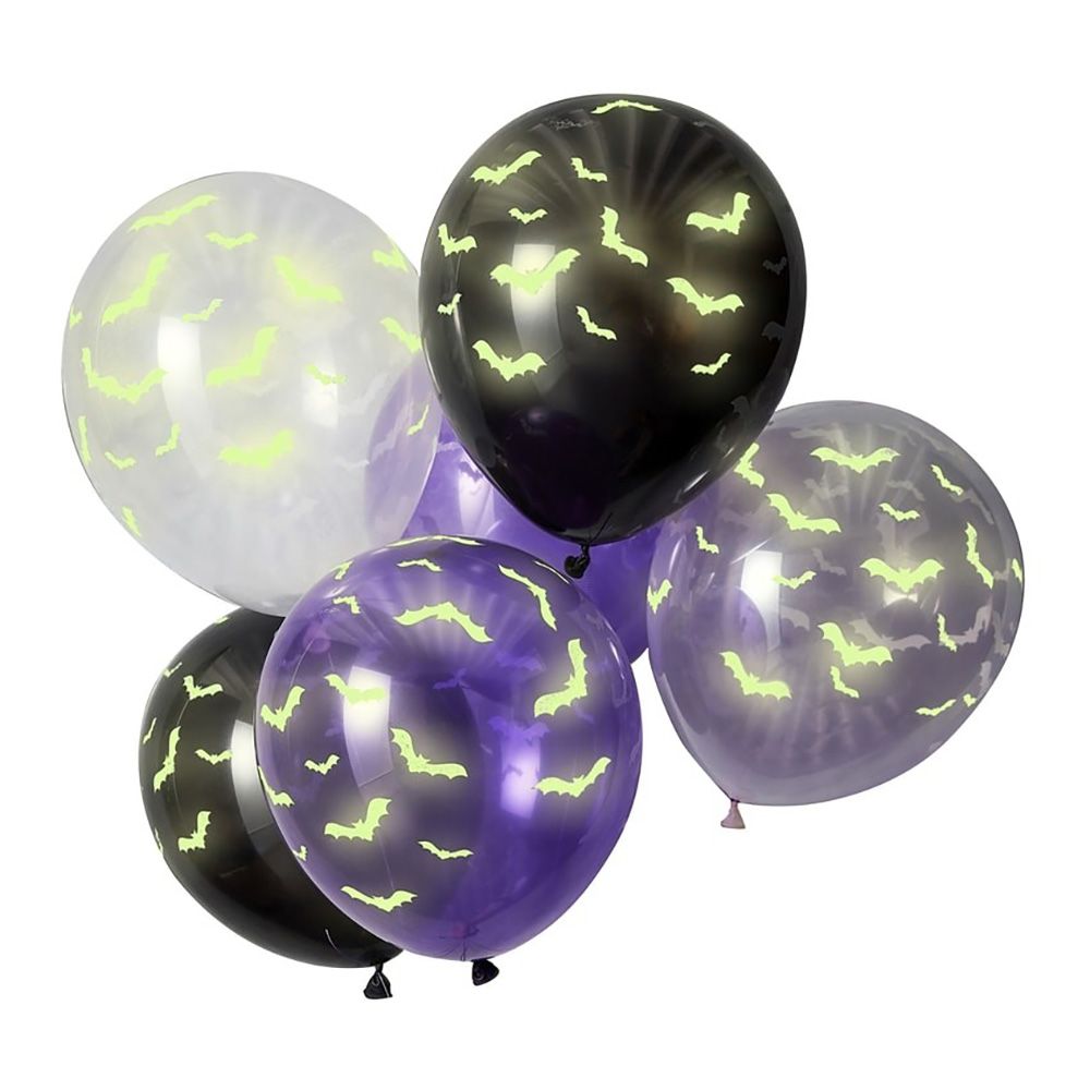 Selvlysende Ballonger Flaggermus Flerfarget