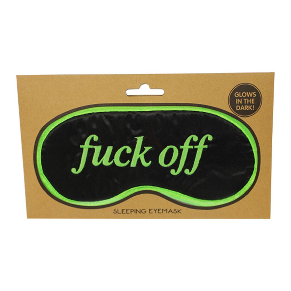 Självlysande Sovmask Fuck Off