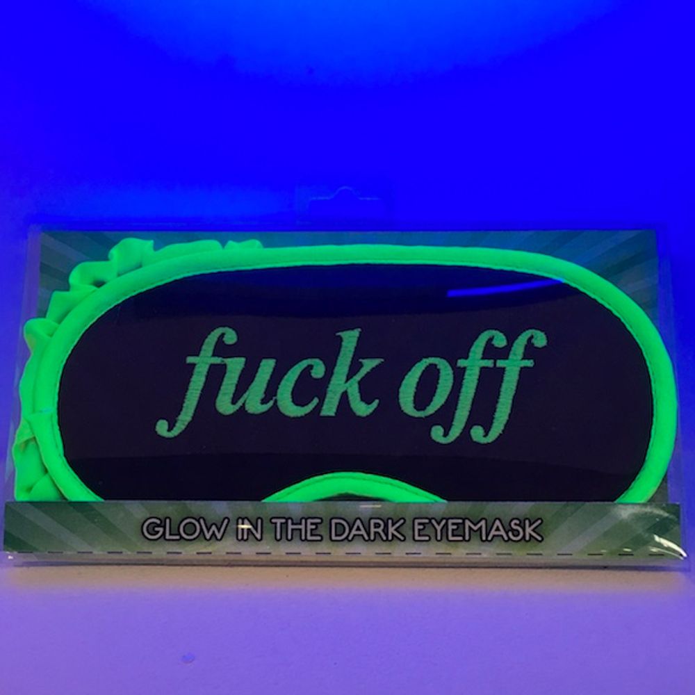 Självlysande Sovmask Fuck Off
