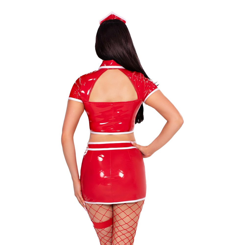 Sygeplejerske Red Alert Deluxe Kostume