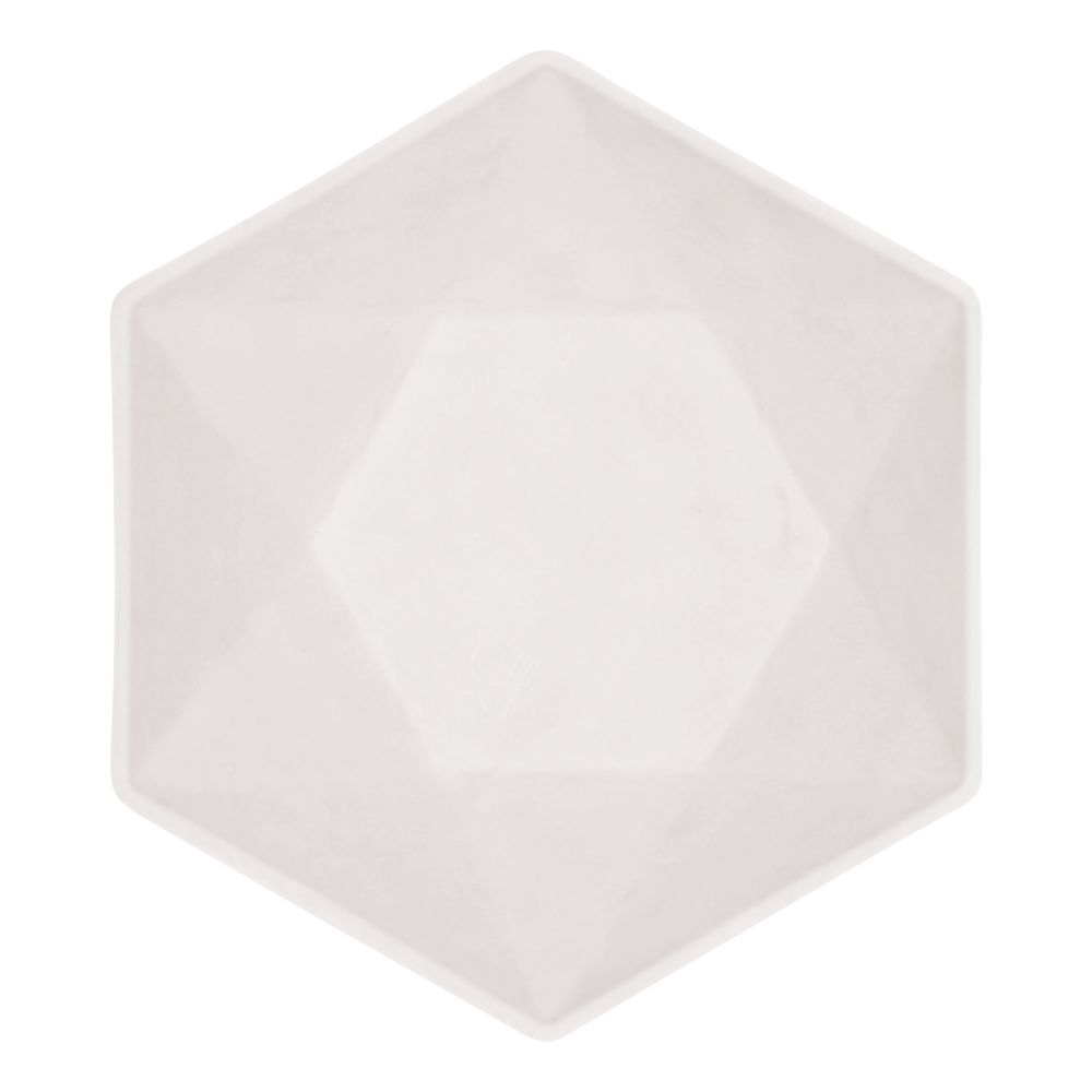 Hexagonale Vert Decor Skåle Hvide