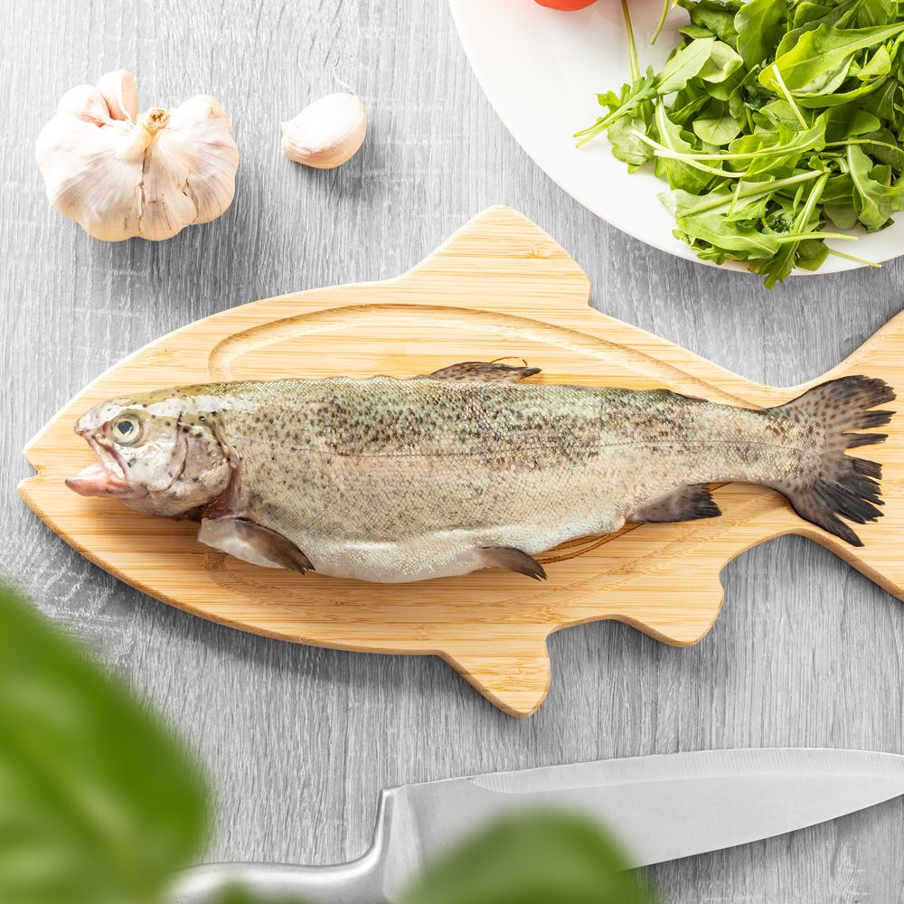 Skærebræt i Bambus Fisk