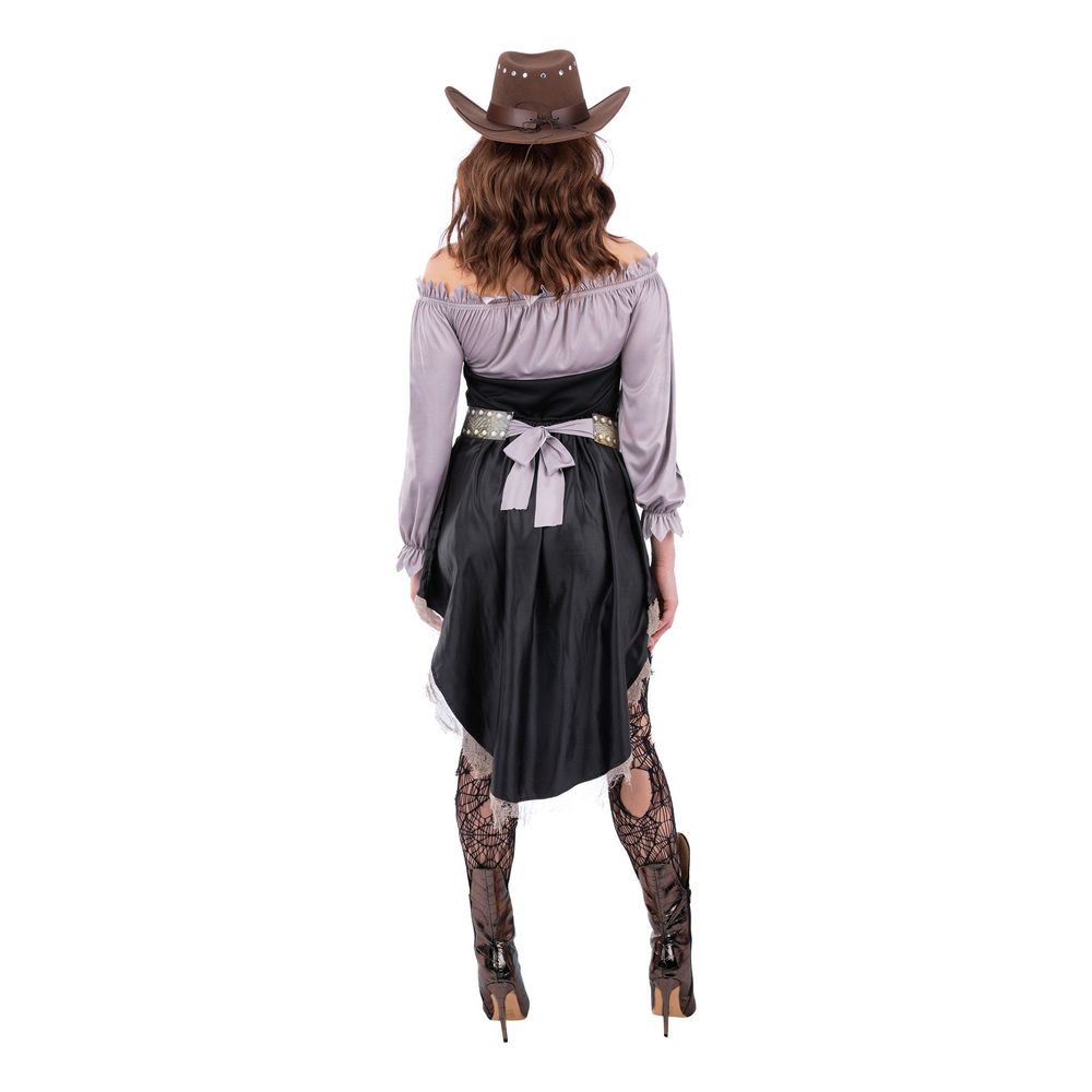 Skjelett Cowgirl Kostyme