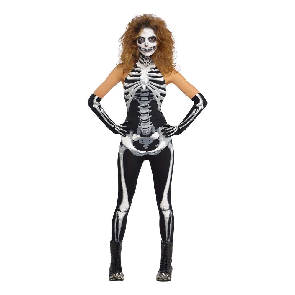 Skjelett Jumpsuit Kostyme