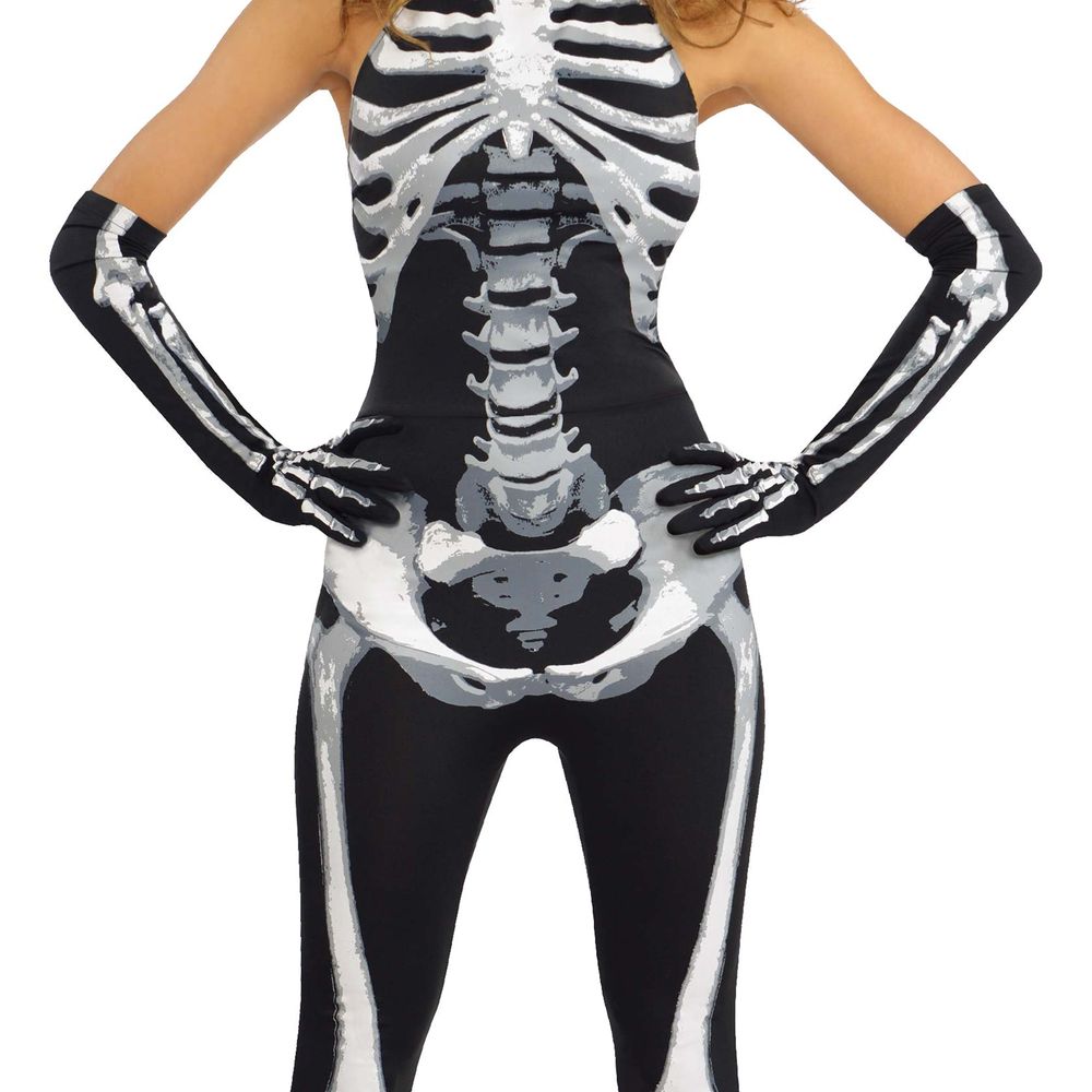 Skjelett Jumpsuit Kostyme
